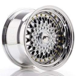 Japan Racing JR-9 15x9" 4x100/108 ET10, Chrome / Titanium