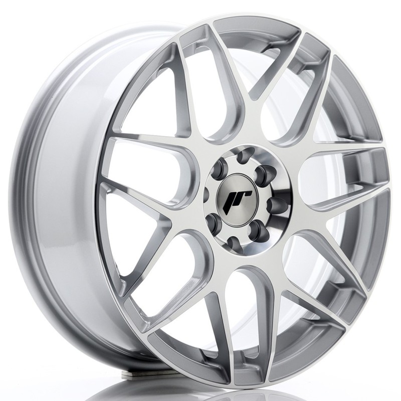 Japan Racing JR-18 17x7" 5x100/114.3 ET40, Silver Machined Face