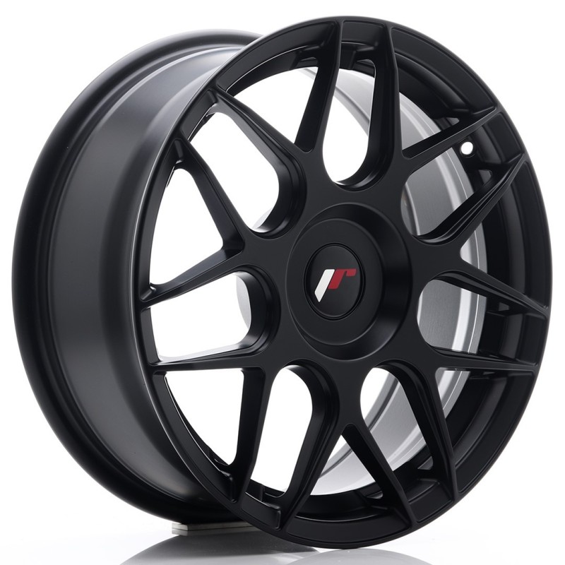 Japan Racing JR-18 17x7" (4 & 5 hole custom PCD) ET20-40, Flat Black