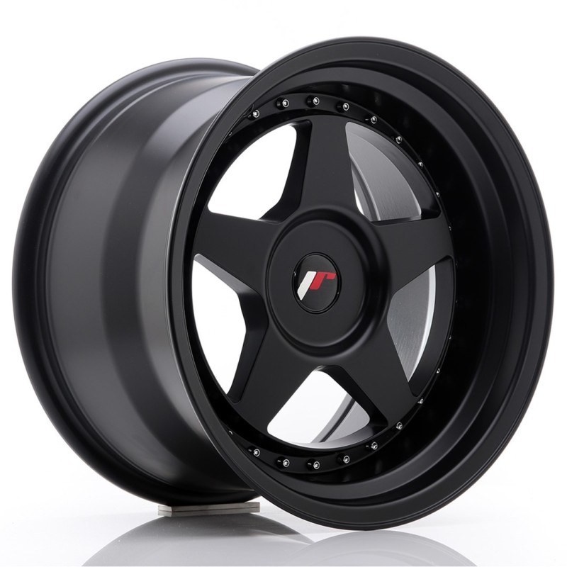 Japan Racing JR-6 17x10" (4 & 5 hole custom PCD) ET20, Flat Black